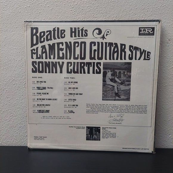 Sonny Curtis - Beatles Hits Flamenco Guitar Style Vinyl LP 1964 Imperial LP-9276 - Picture 3 of 11